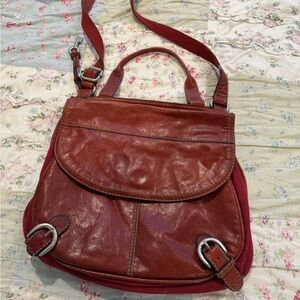 Fossil Vintage Red Leather Women's Bag